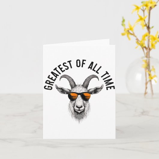 G.o.a.t. Funny Goat Lover Farm Animal Farmer  Karte (Gelbe Blume)