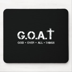 G.o.a.t Gott über alle Dinge Christliche Bibel Aus Mousepad