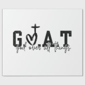 G.O.A.T. Gott über alles Christliche Jesus Geschenkpapier (Flach)
