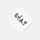 G.O.A.T. Gott über alles Christliche Jesus Serviette (Ecke)