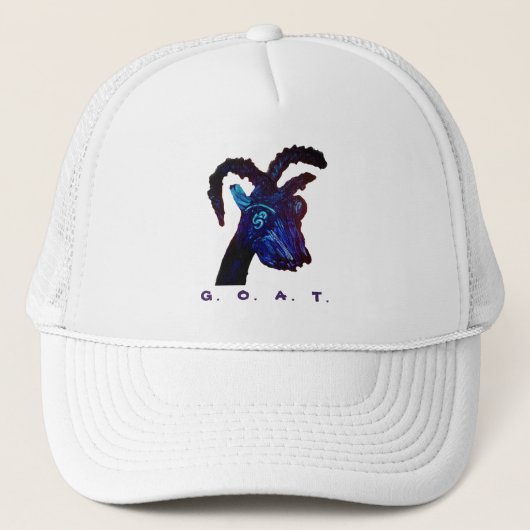 G.O.A.T. Head Trucker Hat Truckerkappe (Vorderseite)