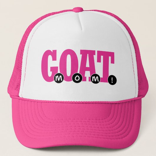 G.O.A.T. MAMA! - Niedlich für die Mama Grafikdruck Truckerkappe (Vorderseite)