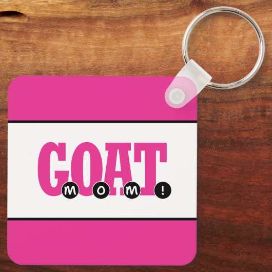 "G.O.A.T. MAMA!" Schlüsselanhänger für Grafikdruck (Rückseite)