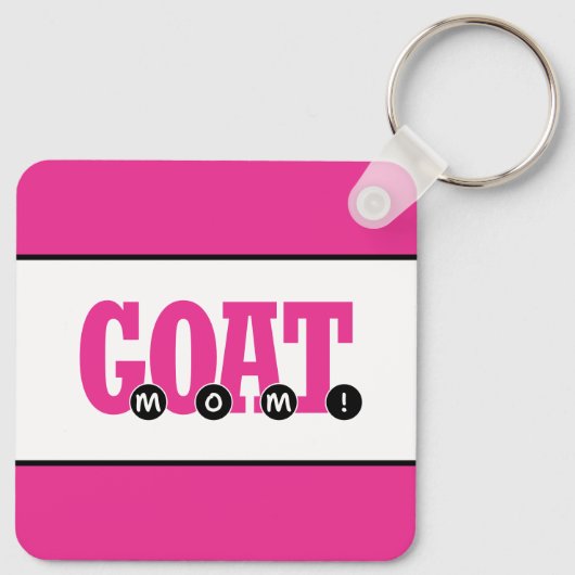 "G.O.A.T. MAMA!" Schlüsselanhänger für Grafikdruck (Rückseite)