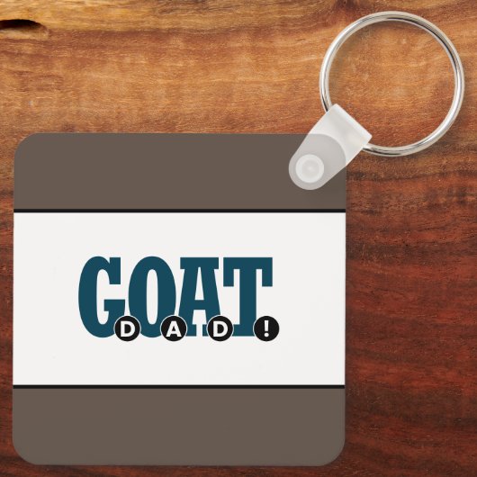 "G.O.A.T. VATER!" Für Vater-Grafik Schlüsselanhänger (Rückseite)