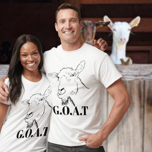 G.O.A.T Zitat Funny Goat Zeichnend T-Shirt