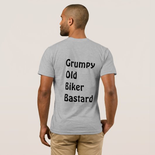 G.O.B.B. Grumpy Old Biker Bastard T-Shirt (Schwarz voll)