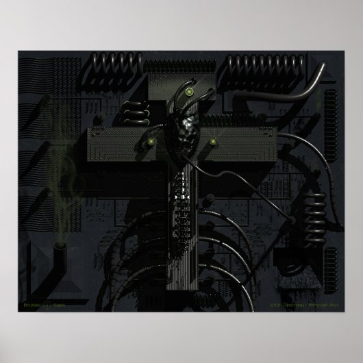G.O.D. - Grotesk repressive Deity Poster (Vorne)