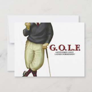 G.O.L.F. GENTLEMEN NUR DAMIT VERBOTENE DAMEN