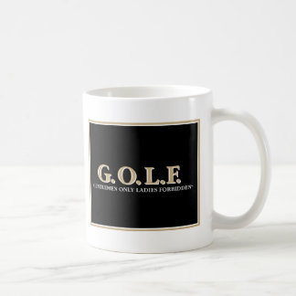 G.O.L.F HERR-NUR DAMEN VERBOTEN KAFFEETASSE