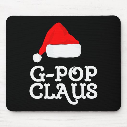 G-p Claus Christmas Santa's Hat Pajama Family Xmas Mousepad (Vorne)
