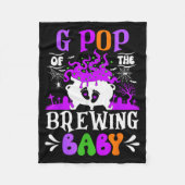 G P Of The Brewing Baby Grandpa To Be Halloween  Fleecedecke (Vorderseite)
