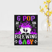 G P Of The Brewing Baby Grandpa To Be Halloween Karte (Gelbe Blume)