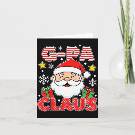 G-pa Claus Shirt Group Matching Family Christmas Karte (Vorderseite)