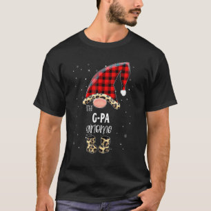 G Pa Gnome Buffalo Kariert Matching Family Christm T-Shirt