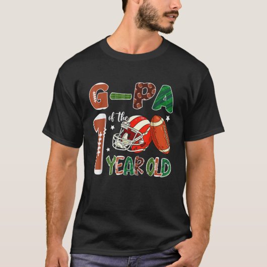 G Pa Of The 1 Year Old Football Themed 1st Birthda T-Shirt (Vorderseite)