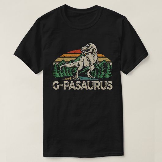 G-Pawsaurus Dinosaur Grandpa Saurus Fathers Day T-Shirt (Design vorne)