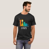 G-raph Funny Giraffe Graph Pun Dark BG T-Shirt (Vorne ganz)