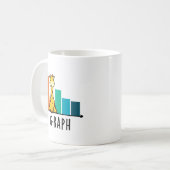 G-raph Funny Giraffe Graph Pun Kaffeetasse (Vorderseite Links)