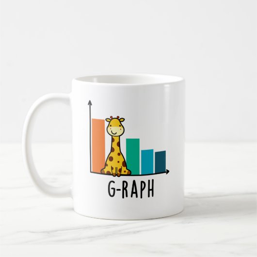 G-raph Funny Giraffe Graph Pun Kaffeetasse (Links)