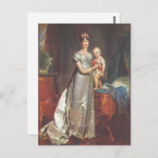 G? rard, Fran? ois Pascal Simon Portr? t der Marie Postkarte (Vorne/Hinten)