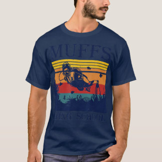 g Retro Vintage Muffs Taucherkostüm Tauchschule T-Shirt