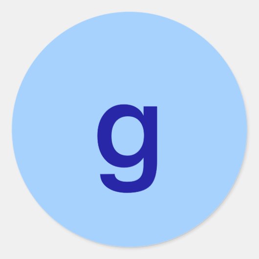 g runder aufkleber (Vorderseite)