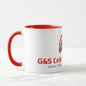 G&S-Feierlichkeiten Rot-Weiß-Tasse Tasse (Links)