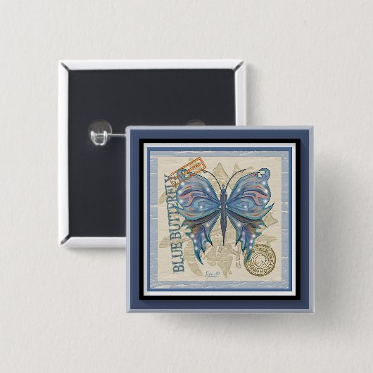 G Schmetterling Button (Vorne & Hinten)