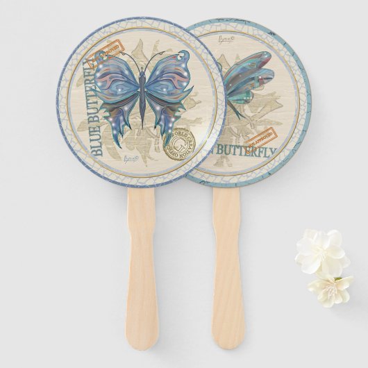 G Schmetterling Fächer (Vorne und Hinten)