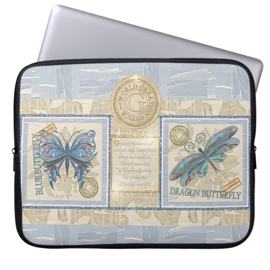 G Schmetterling Laptopschutzhülle (Vorderseite)