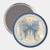 G Schmetterling Magnet (Vorderseite/Rückseite)