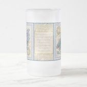 G Schmetterling Mattglas Bierglas (Mittel)