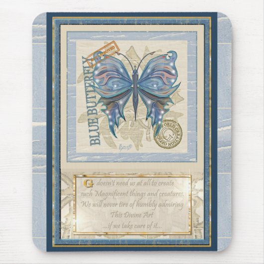 G Schmetterling Mousepad (Vorne)