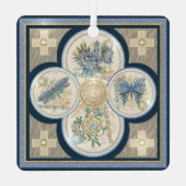 G Schmetterling Ornament Aus Metall (Rückseite)