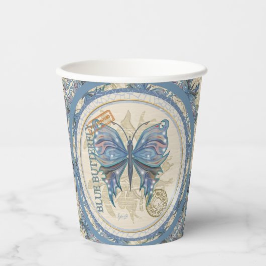 G Schmetterling Pappbecher (Vorderseite)