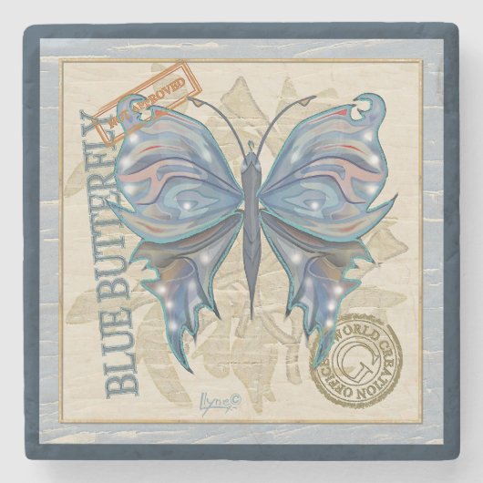 G Schmetterling Steinuntersetzer (Vorderseite)