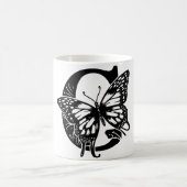 G Schwarzer Butterfly Verwandlungstasse (Mittel)
