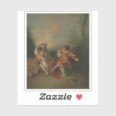 G. Seurat - Zwei Studien eines Flutist und... Aufkleber (Blatt)