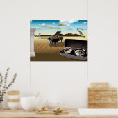 G Sharp in der Wüste - Surreal Poster (Küche)