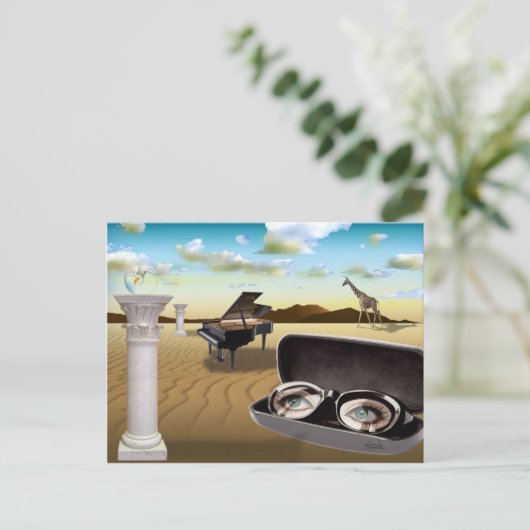 G Sharp - Surrealismus von Cheryl Daniels Postkarte (Stehend Vorderseite)