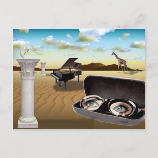 G Sharp - Surrealismus von Cheryl Daniels Postkarte