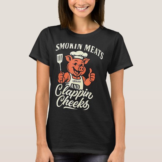 G Smokin Meats Clapn Cheeks  T-Shirt (Vorderseite)