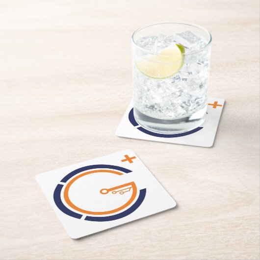 G+STEAM-Untersetzer Rechteckiger Pappuntersetzer (Vor Ort)