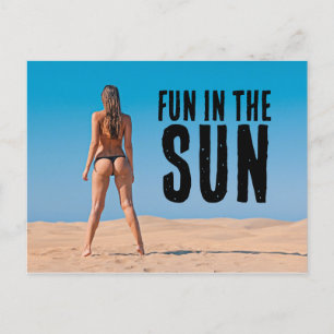 G-STRING BIKINI MÄDCHENSTRAND FLORIDA POSTCARDS POSTKARTE