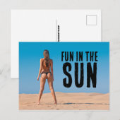 G-STRING BIKINI MÄDCHENSTRAND FLORIDA POSTCARDS POSTKARTE (Vorne/Hinten)
