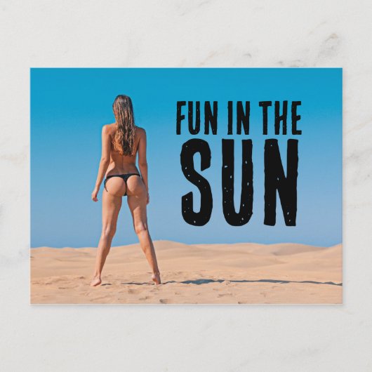 G-STRING BIKINI MÄDCHENSTRAND FLORIDA POSTCARDS POSTKARTE (Vorderseite)