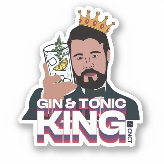 G&T King Aufkleber (Vorderseite)