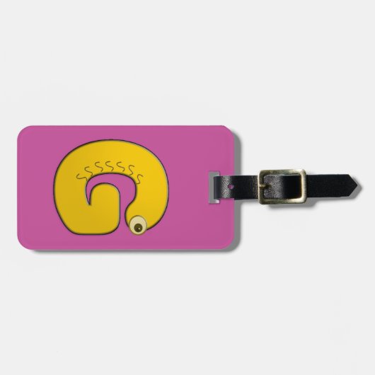 G - Tiermonogramm - Gepäckanhänger (Vorderseite horizontal)