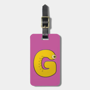 G - Tiermonogramm - Gepäckanhänger